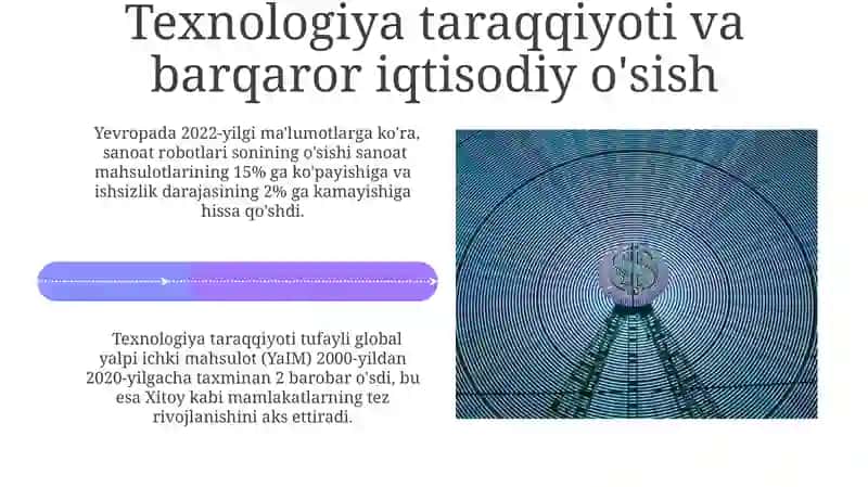 Texnologik taraqqiyotning iqtisodiy o'sishga ta'siri va modellashtirish 4