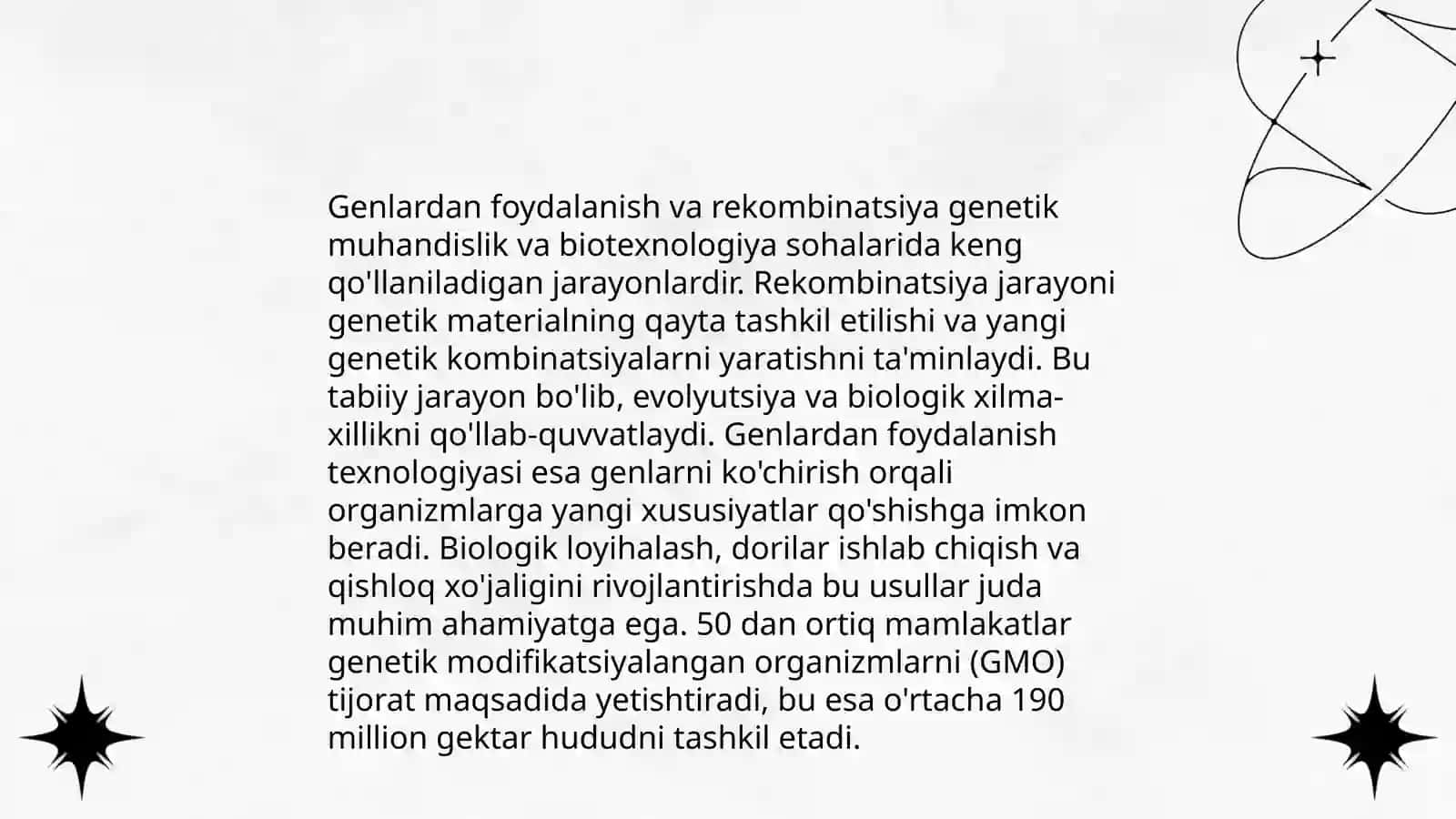 Rekombinativ hujayra va DNKlarning biotexnologiyadagi ahamiyati 4