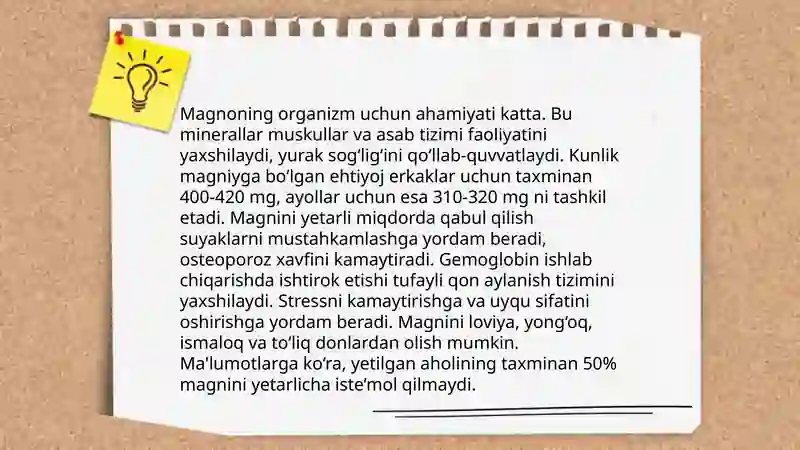 Kalsiy magniy ruh haqida va organizmga tasiri 4