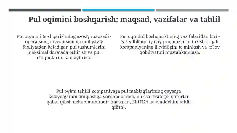Moliyaviy oqimlar 4