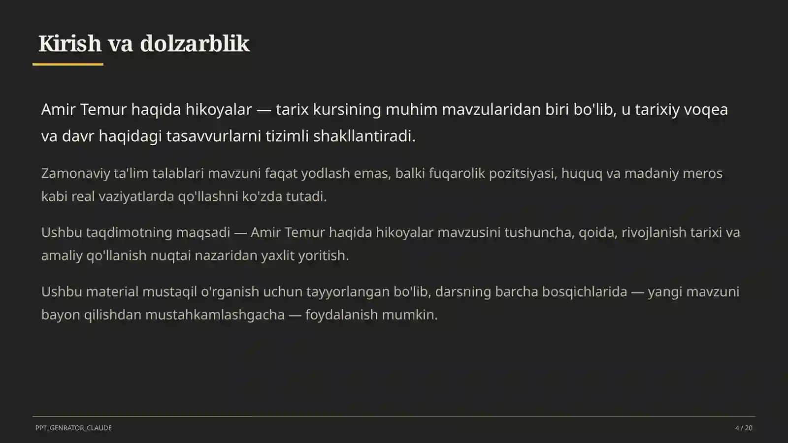 Amir Temur haqida hikoyalar (5-sinf) 4