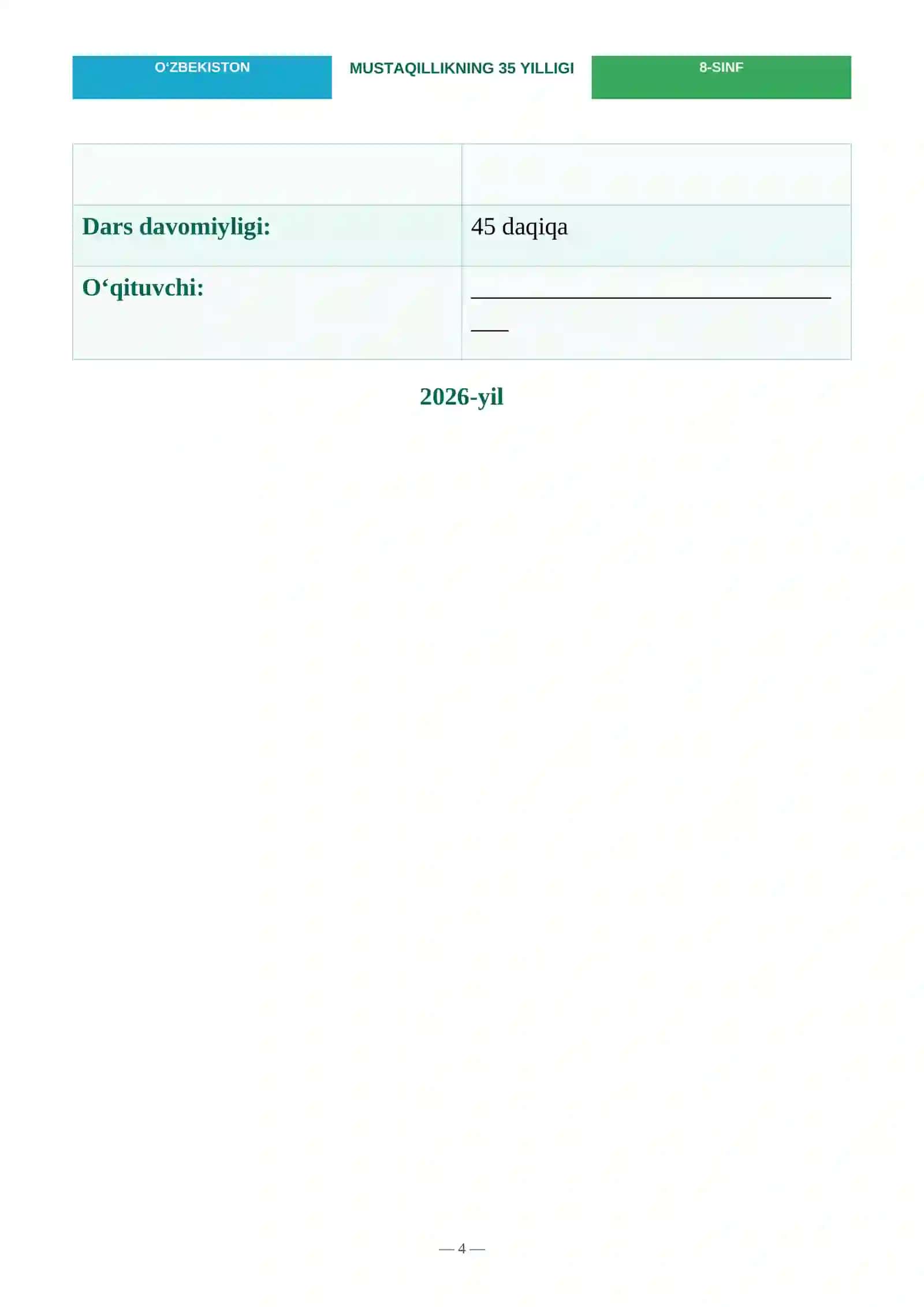 "MUSTAQILLIGIMIZNING 35 YILLIGI" 4