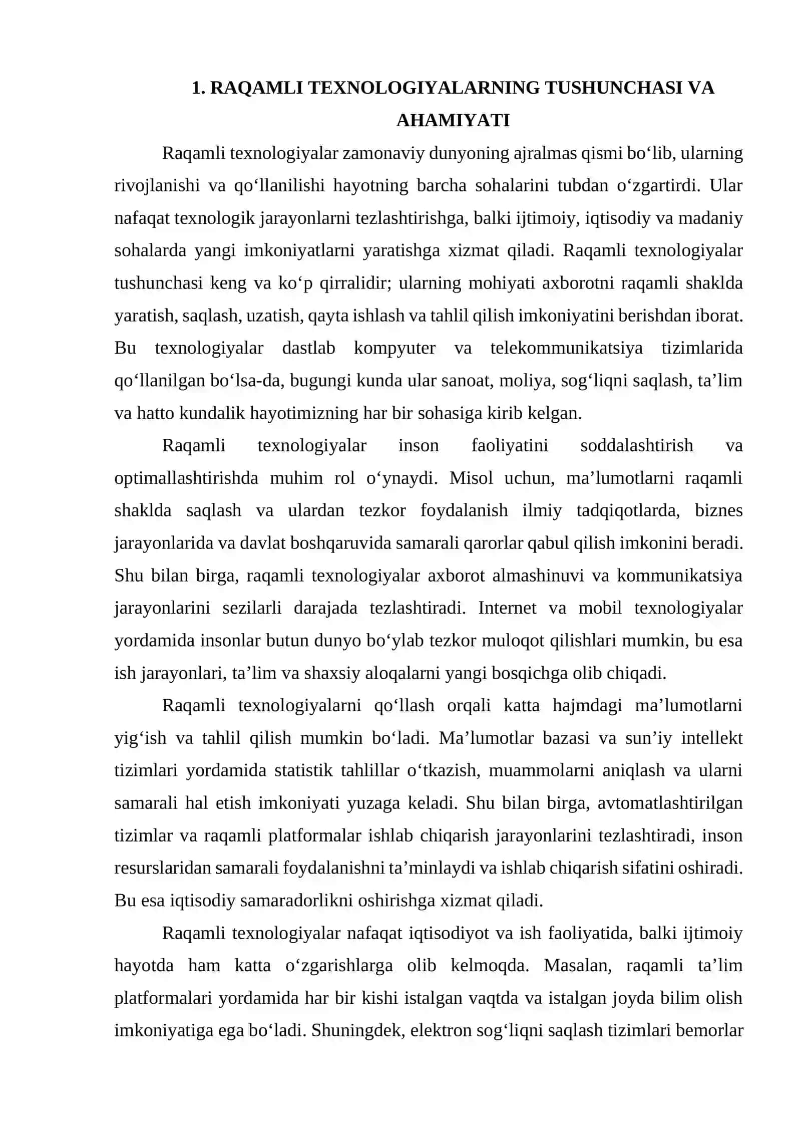 RAQAMLI TEXNALOGIYALARNING ASOSIY IMKONIYATLARI 4
