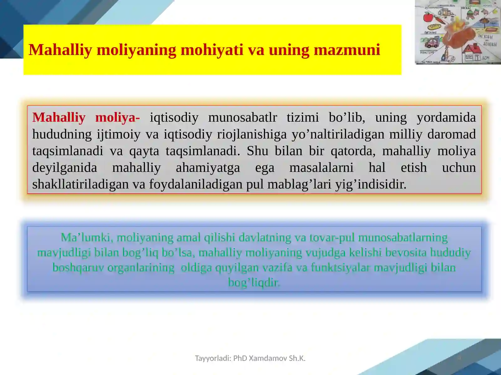 MAHALLIY MOLIYA 4