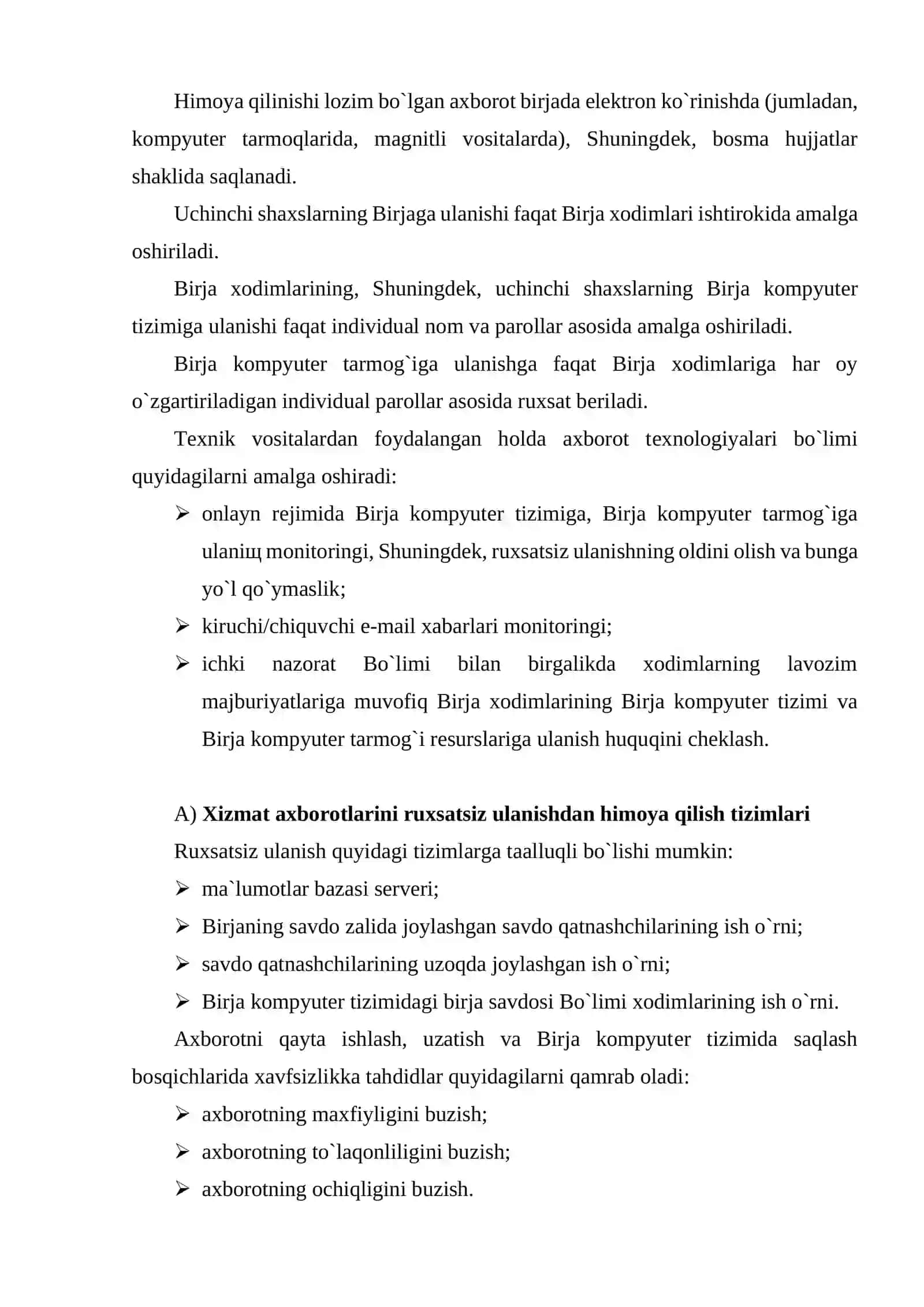 Birja faoliyatini avtomatlashtirish 4