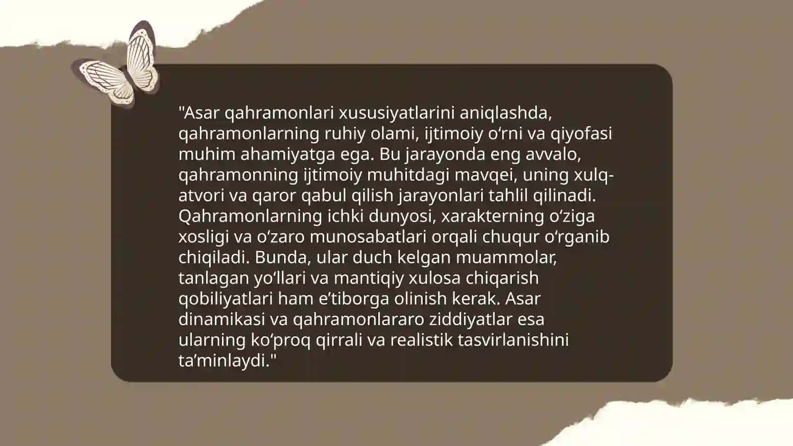 Dramatik asarlarni oʻqishga tayyorlashda matn ustida ishlash 4