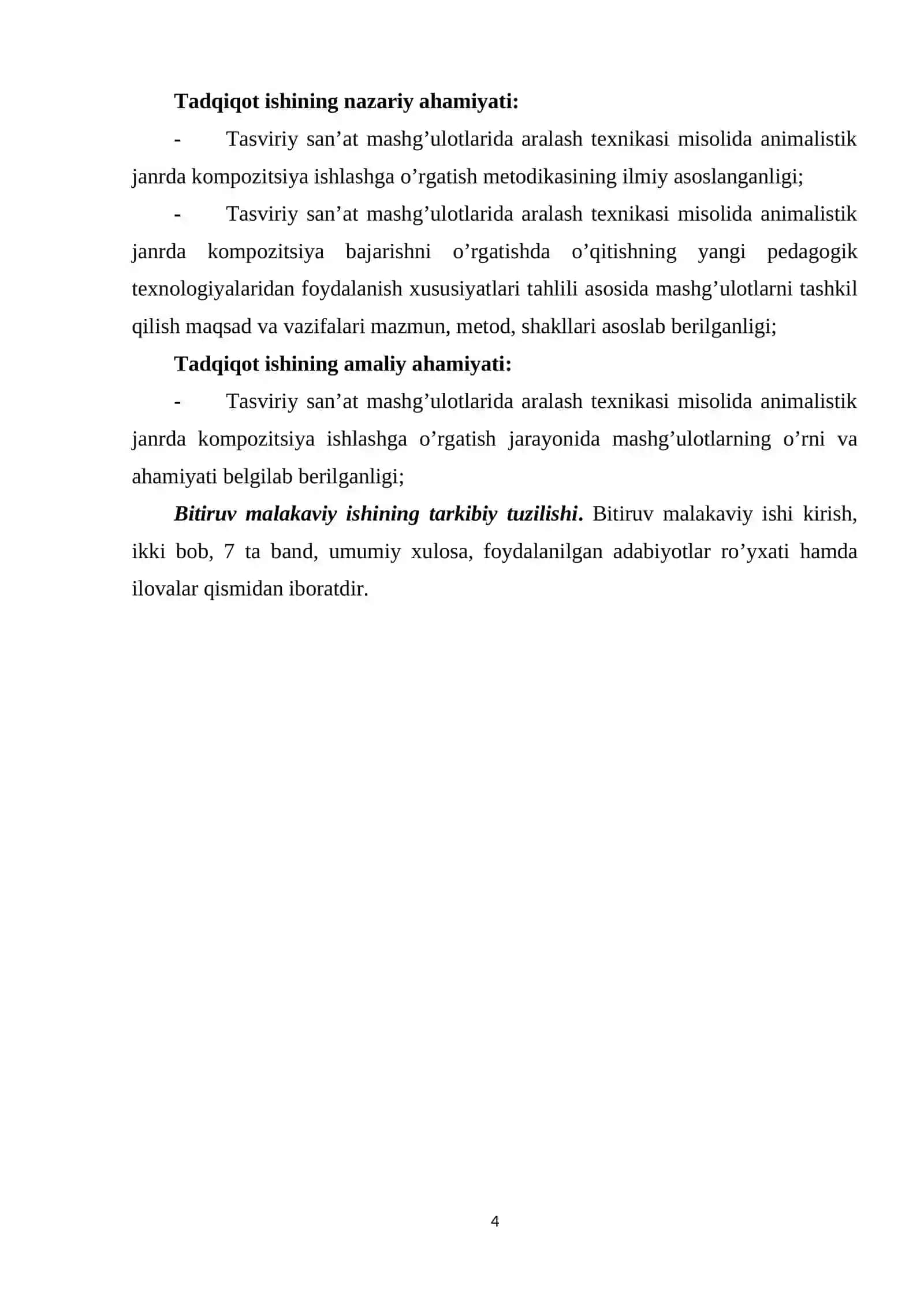 Animalistik janrda kompozitsiya bajarish texnologiyasi (aralash texnikasi misolida) 4