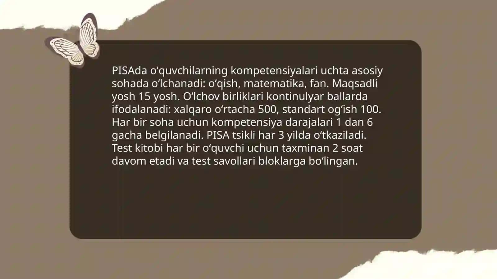 PISAda oʻquvchilarning bilim sifati monitoringi 4