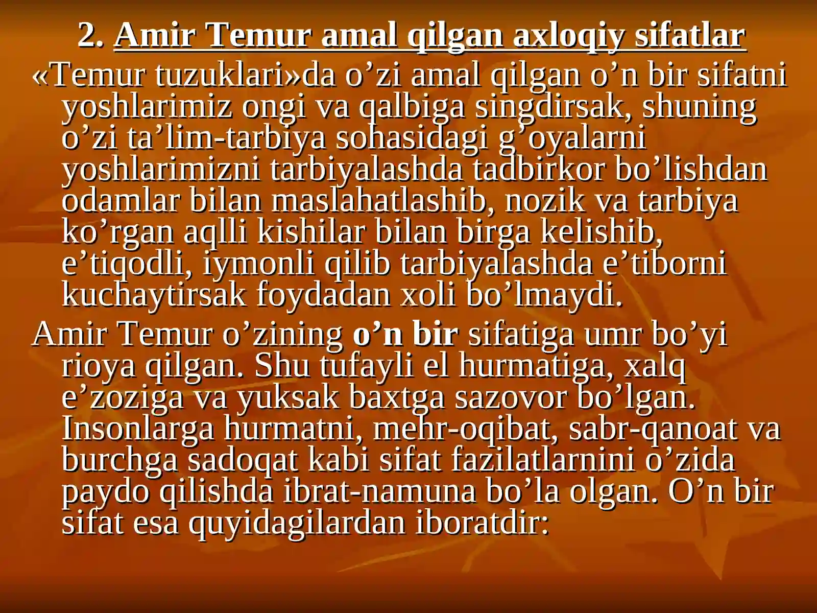 Temuriylar davrida ta’lim-tarbiya masalasi 4