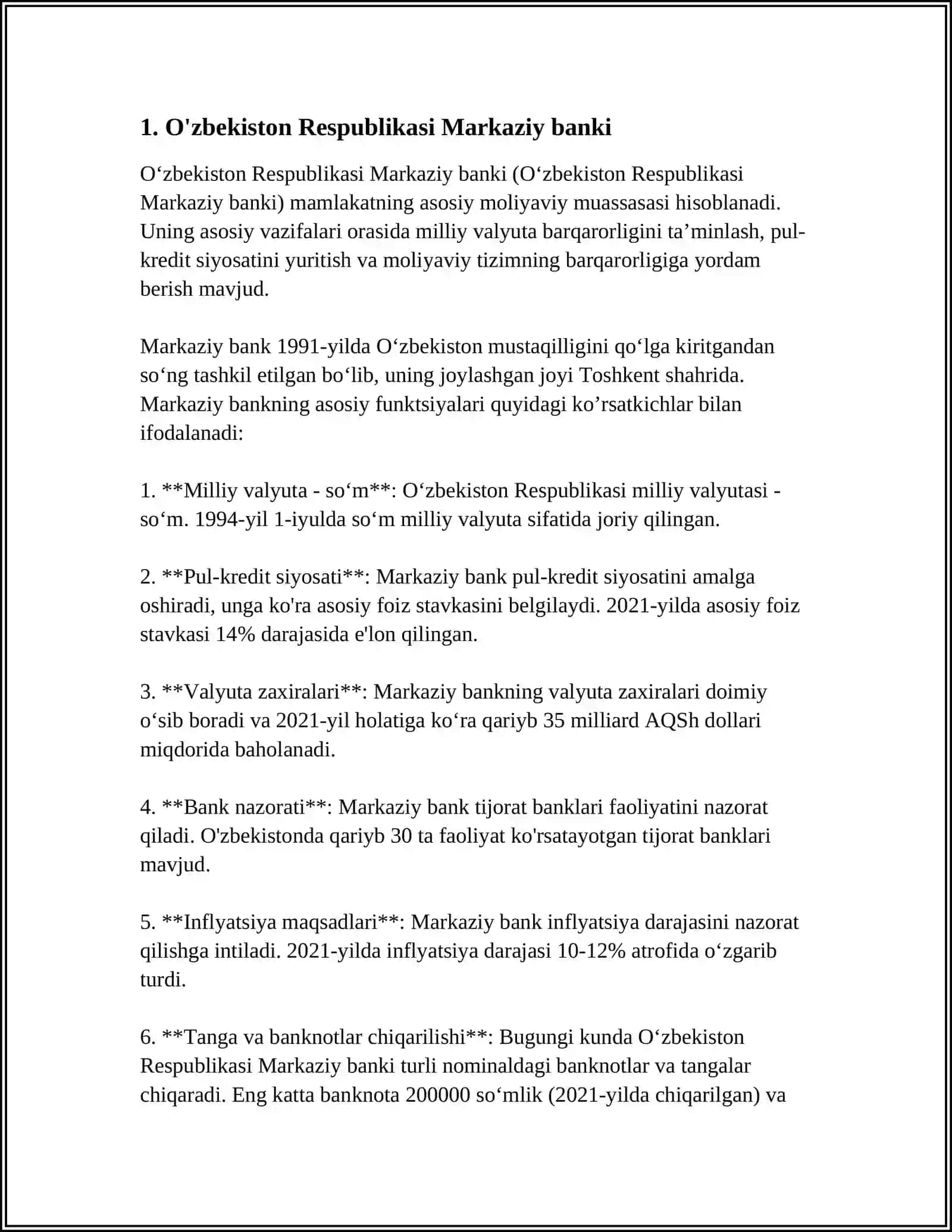 O'zbekiston Respublikasi Markaziy banki 4
