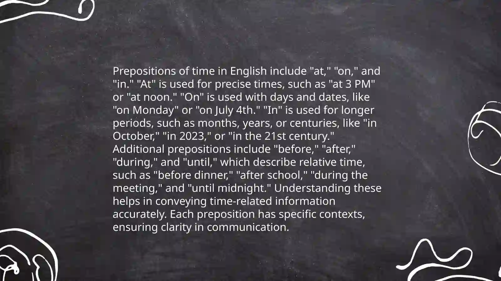 Grammar prepositions 4