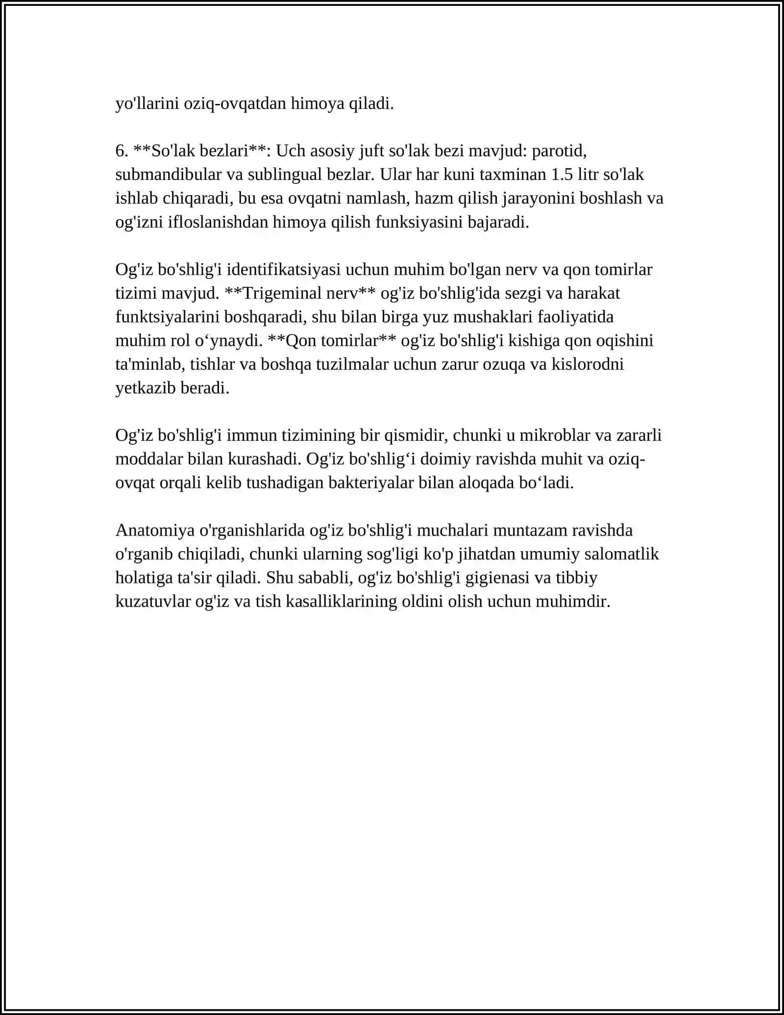 OG'IZ BUSHLIG'I 4