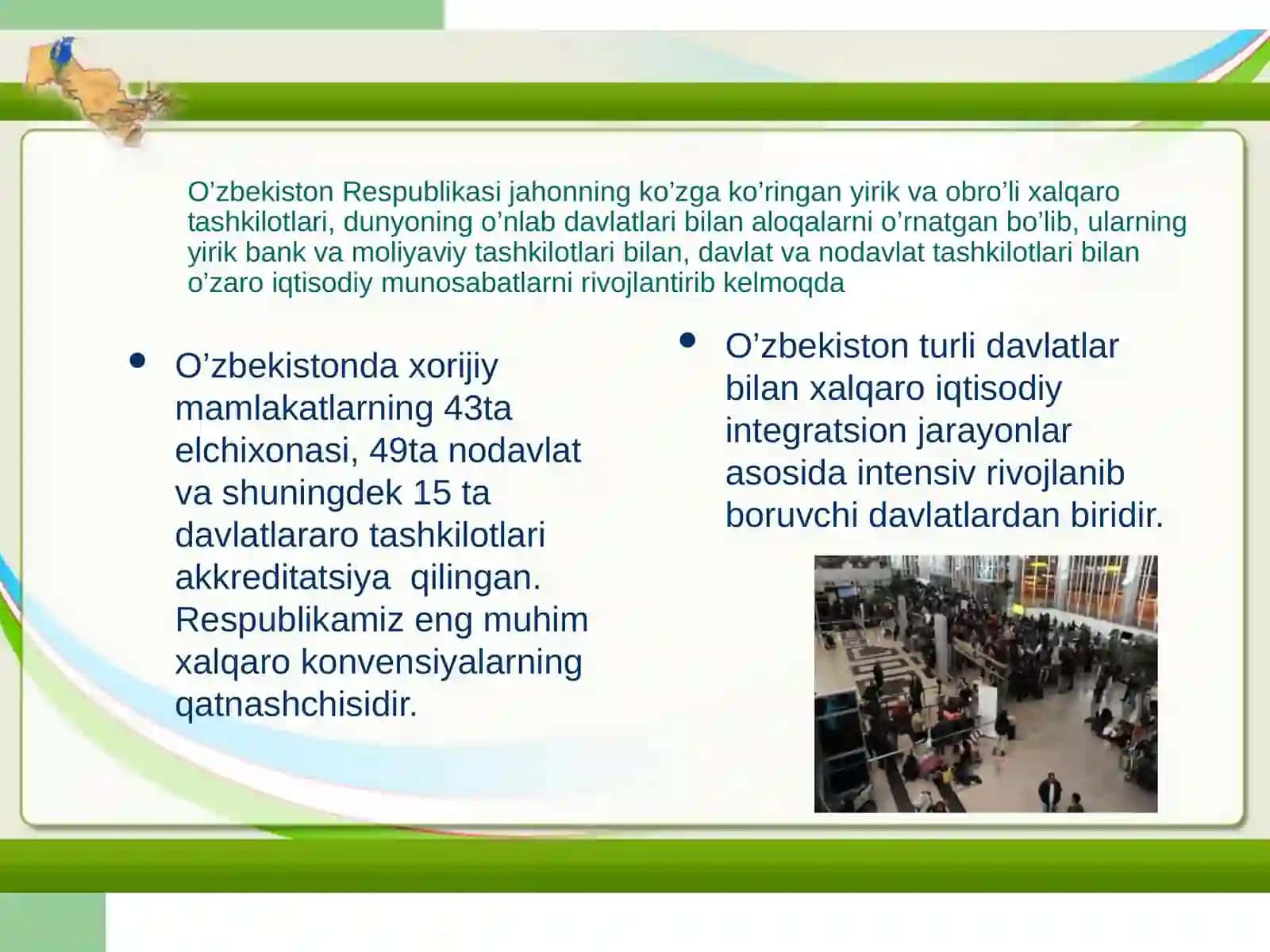 O’zbekistonda tashqi iqtisodiy aloqalarining ustuvor yo’nalishlari 4