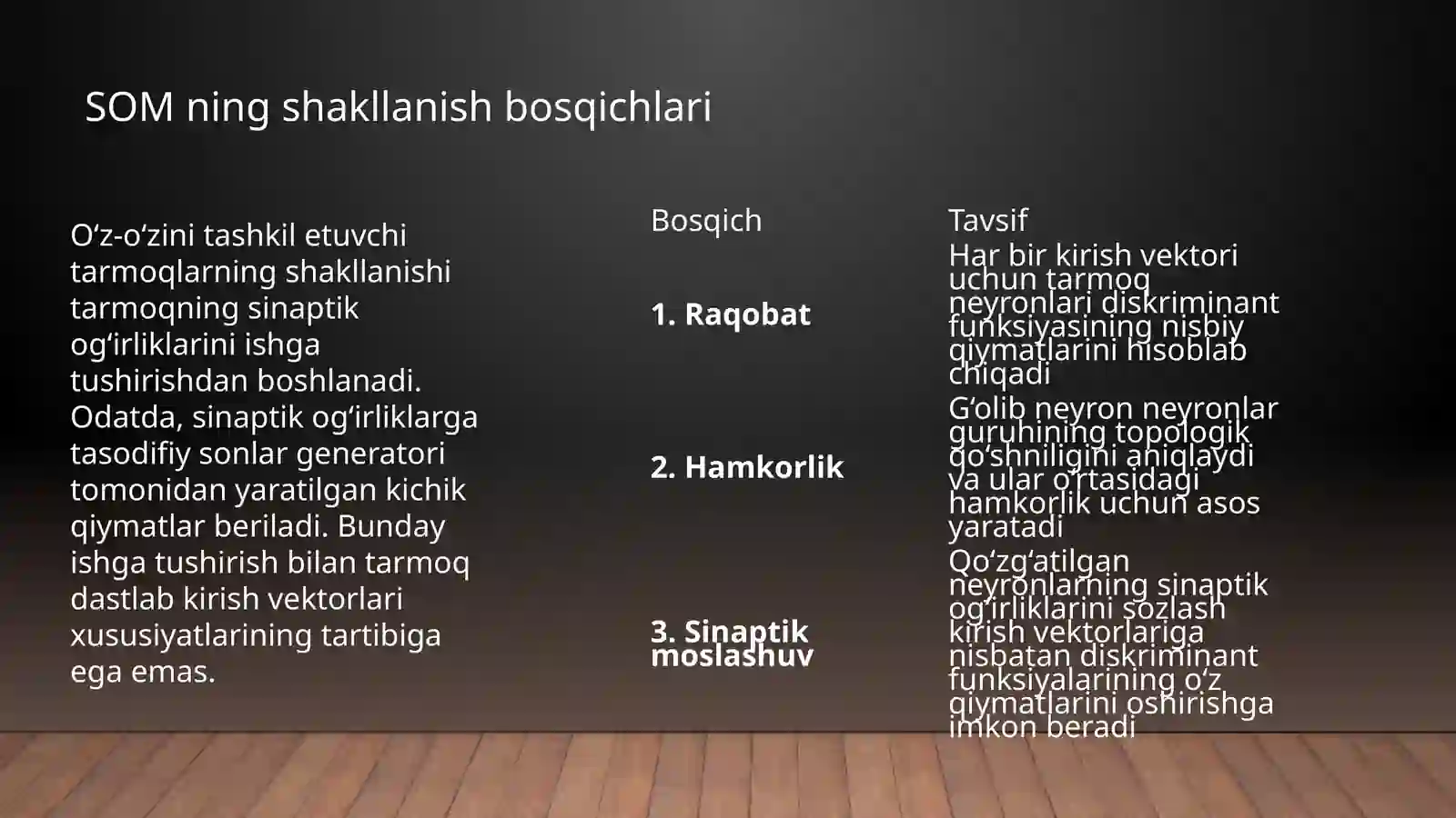 Koxonet neyron tarmog'i 4