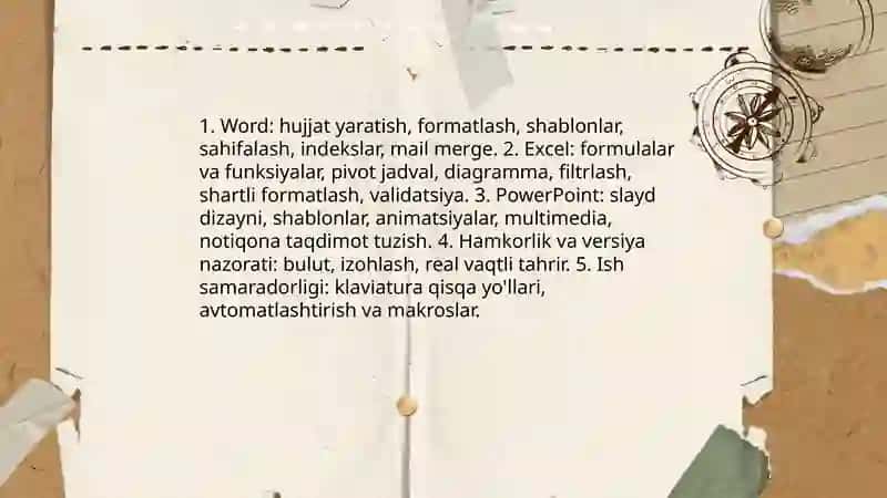 Kompyuter savodxonligi va operatsion tizimlar bilan ishlash 4