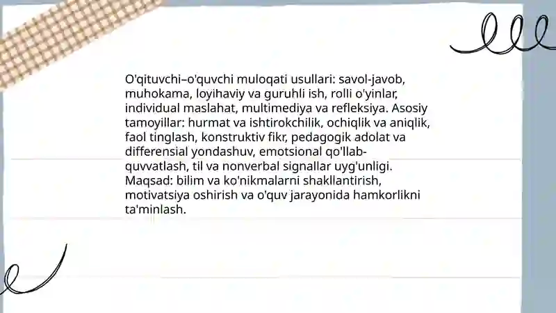Pedagogik faolyatda muloqat 4