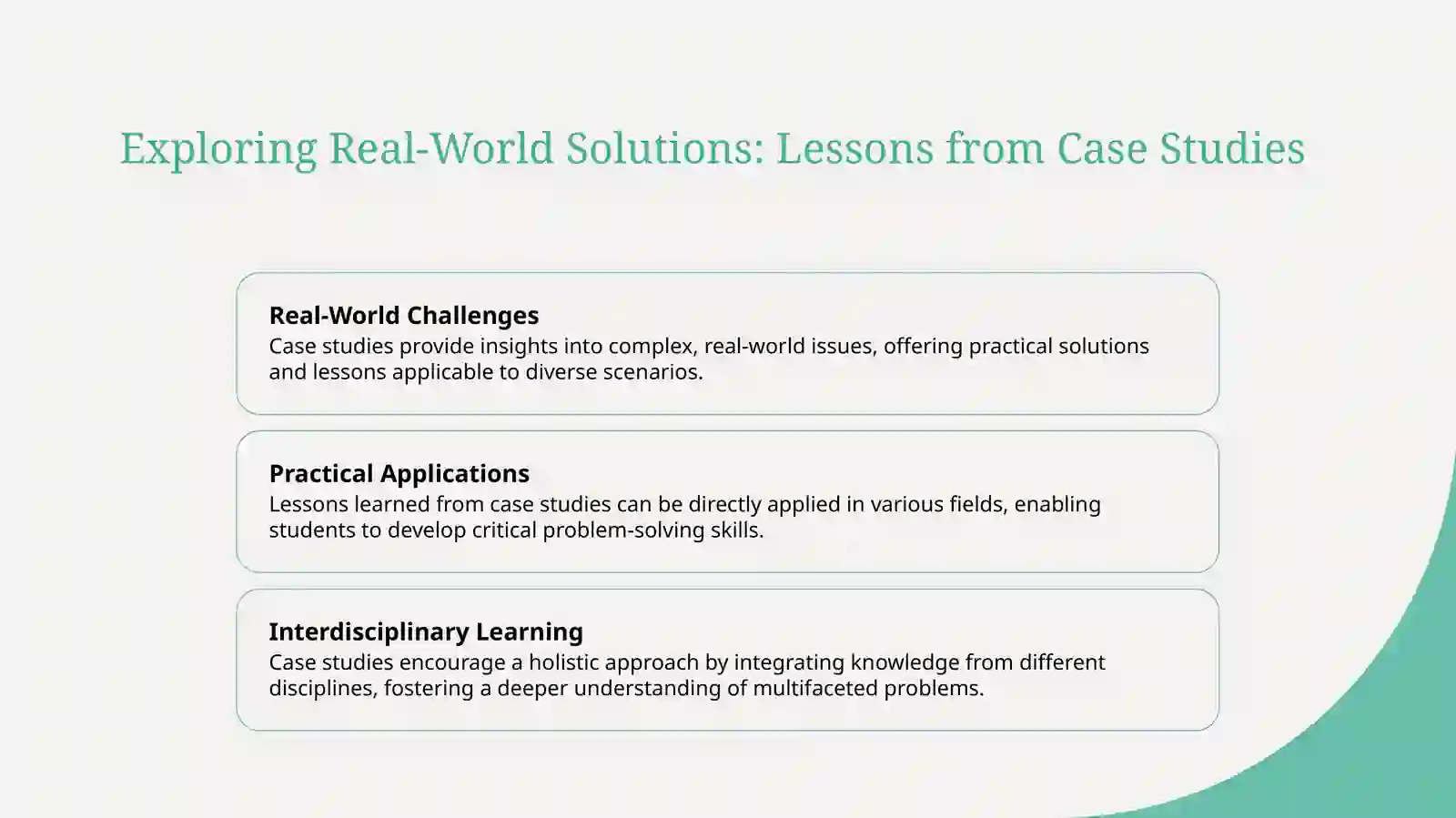 Case Study Analysis for Problem-Solving 4