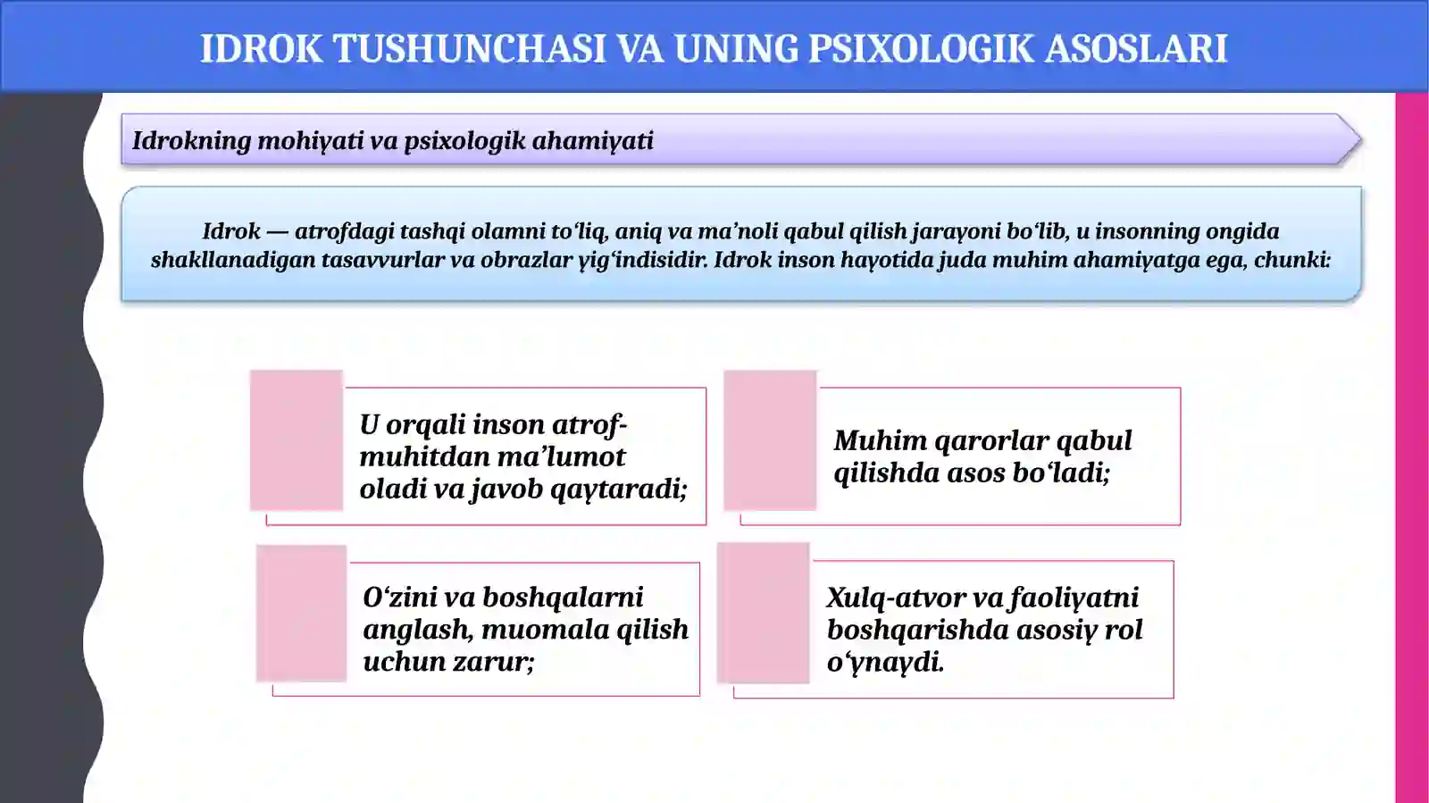 Idrok buzilishlari 4