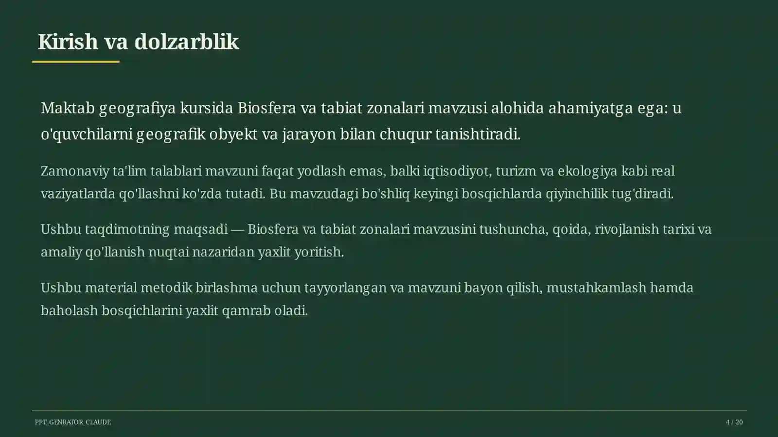 Biosfera va tabiat zonalari (6-sinf) 4