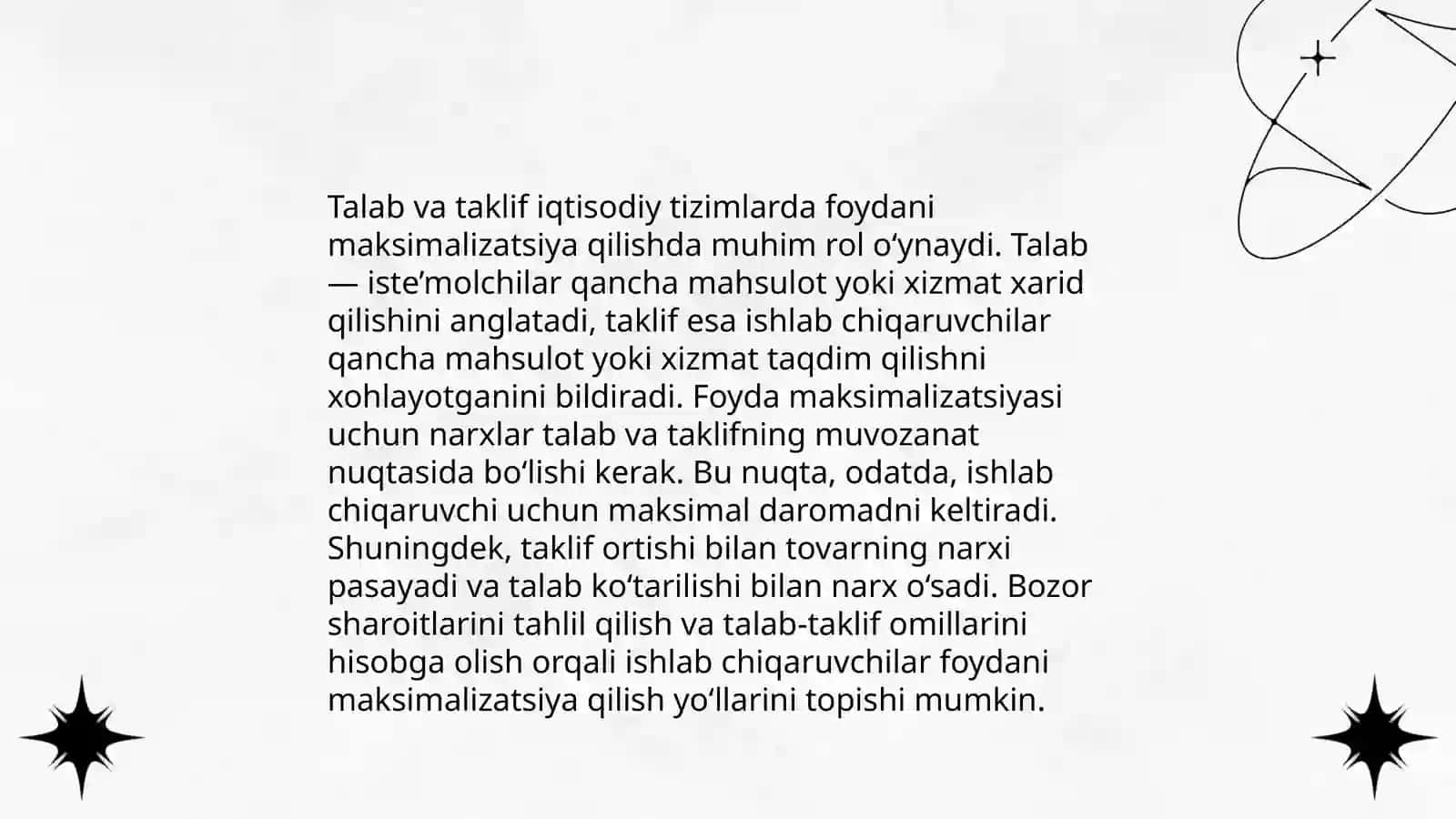 MUKAMMAL RAQOBATLI BOZORDA FOYDANI MAKSIMALLASHTIRISH VA UZOQ MUDDATLI ISHLAB CHIQARISH QARORLARI 4