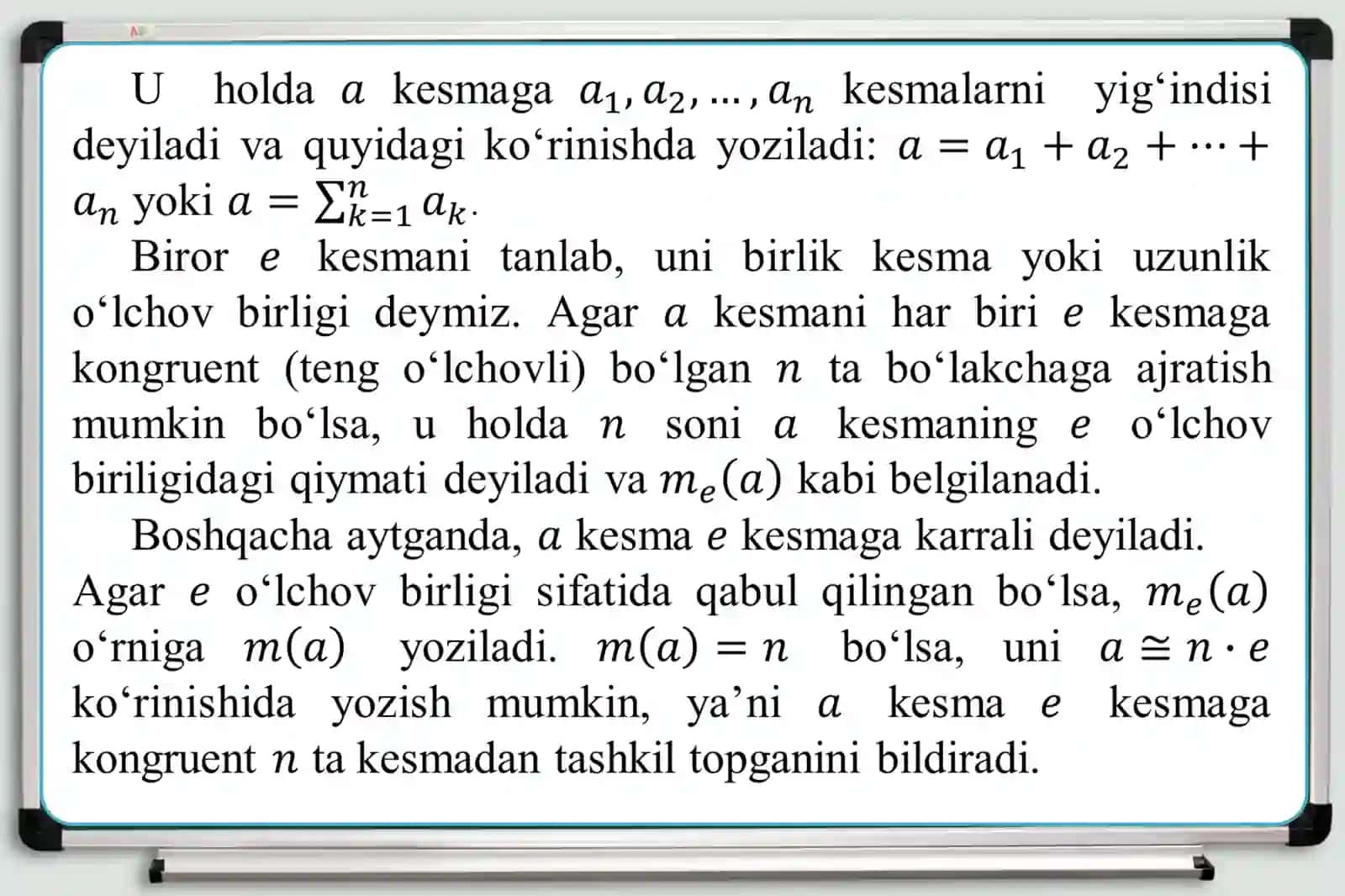 Matematikava uni o`qitish metodikasi 4