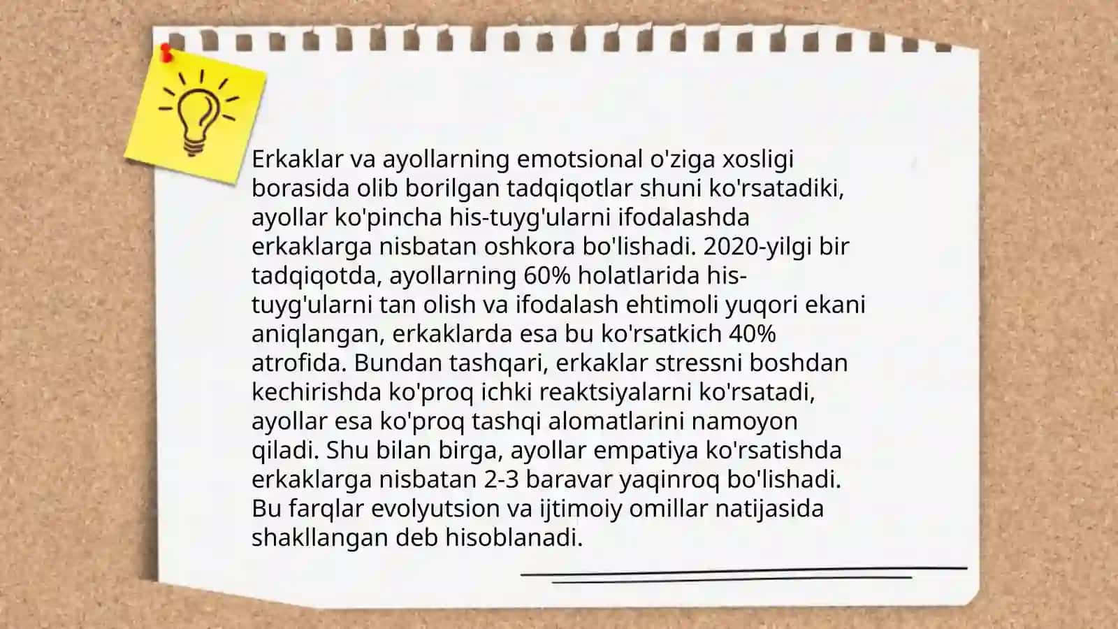 Emotsional sohani o'rganish usullari 4
