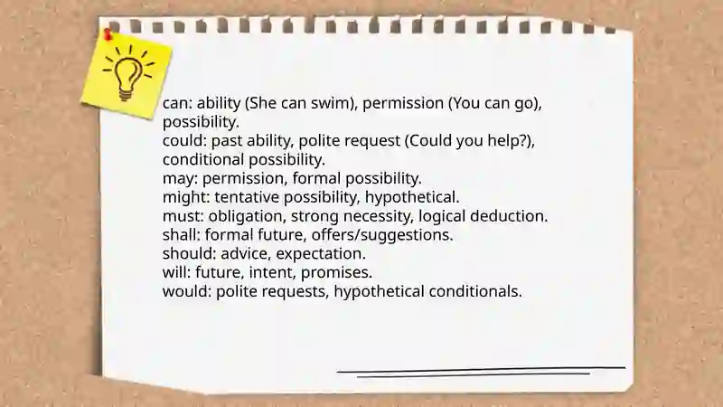 Modal verbs 4