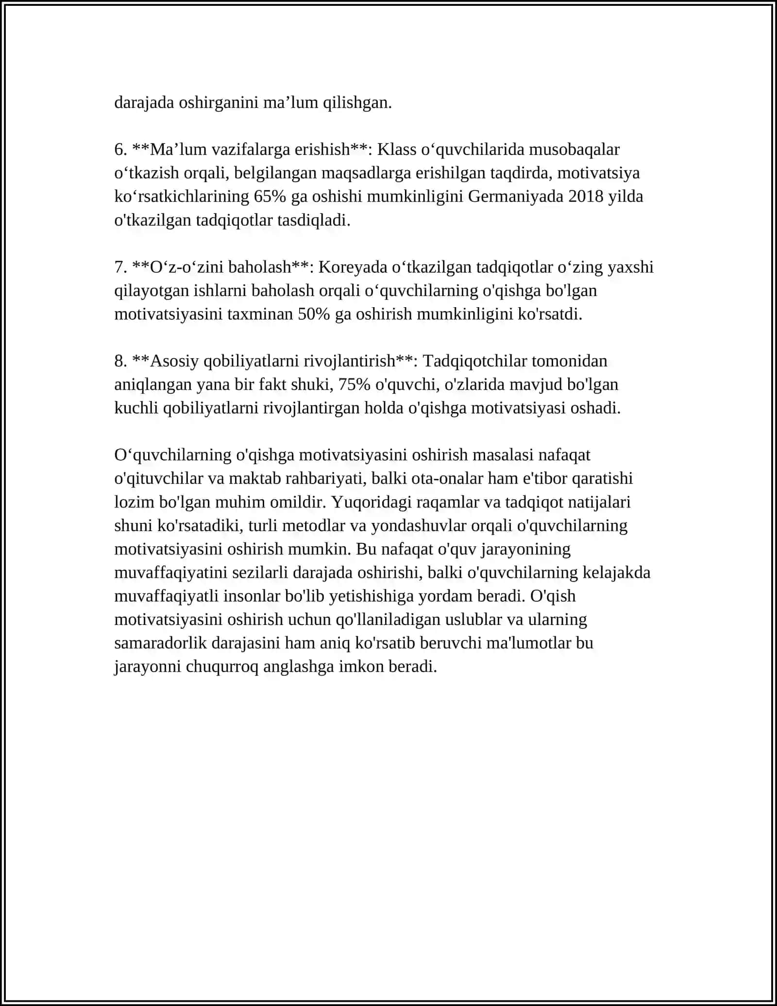 MAKTABDA OʻQUVCHILAR VA OTA ONALAR BILAN PSIXOLAGIK SUXBAT OʻTKAZISH 4