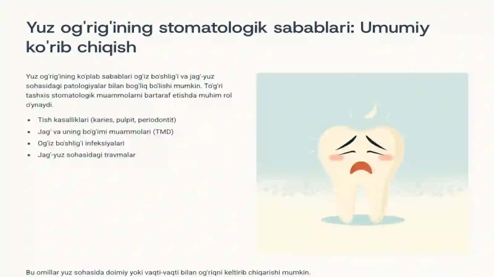Yuzdagi og'riq sindromlari 4