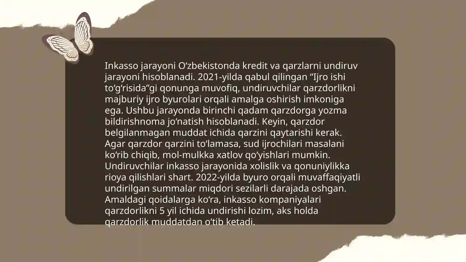 Inkasso va boj tushunchasi. Bojxona to'lovi. Davlat bojlari 4