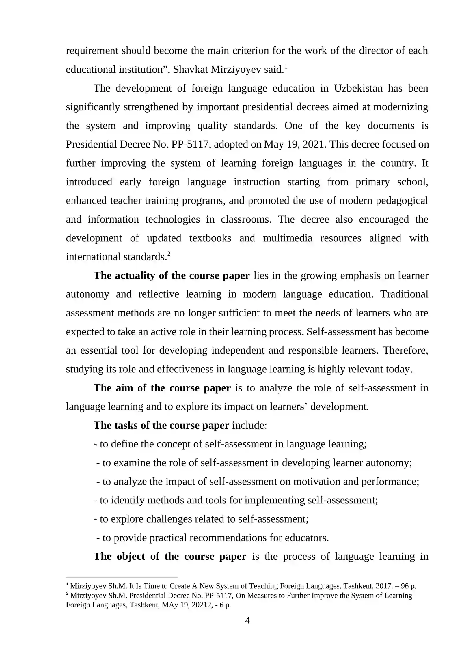 Self-assessment in Language Learning 4