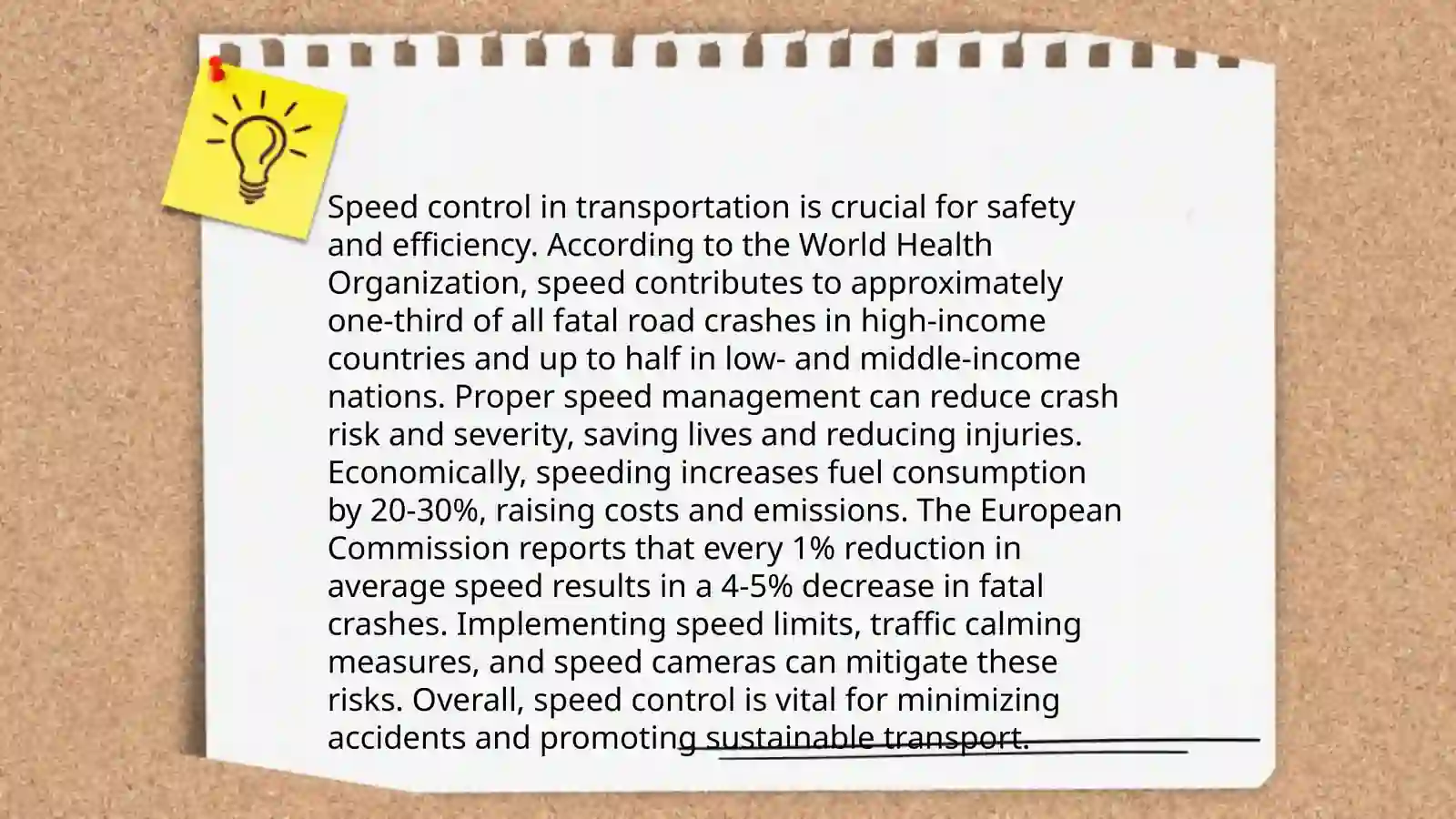 Speed. Speaking task 4