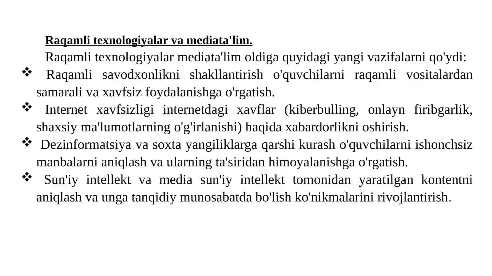 Mediata’limning yangi bosqichi 4