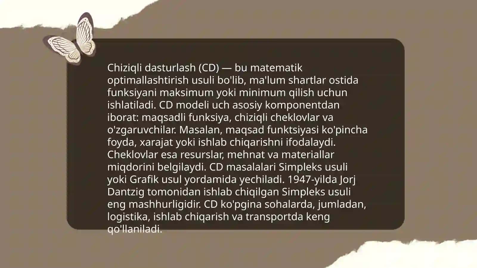 Optimallashtirish masalalari 4