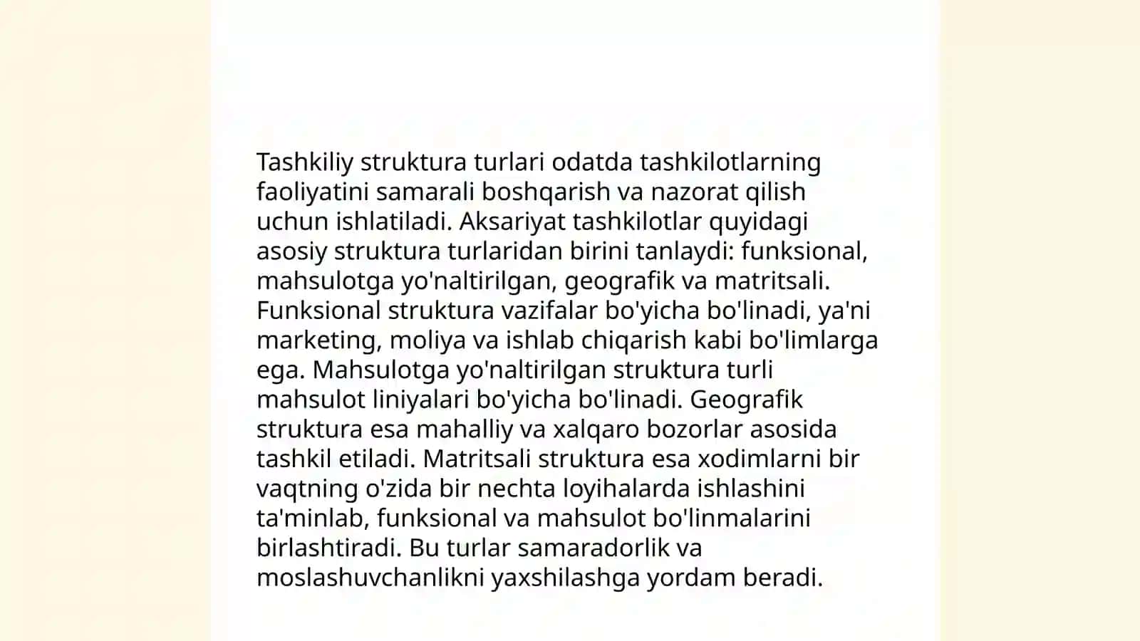 Boshqaruv tizimida tashkiliy munosabatlar 4
