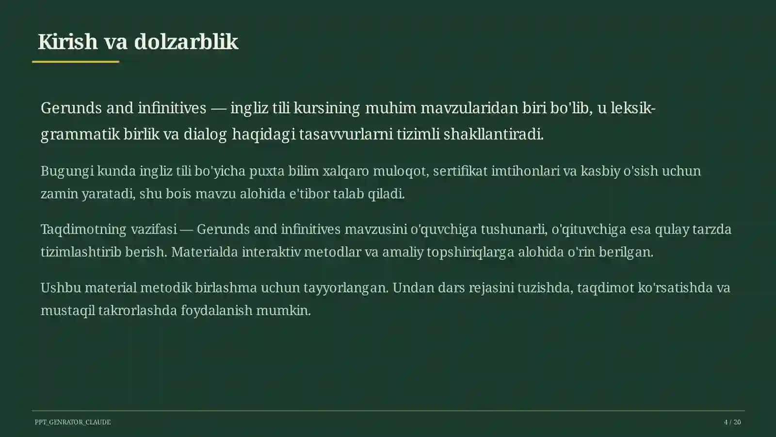 Gerund va infinitive 4