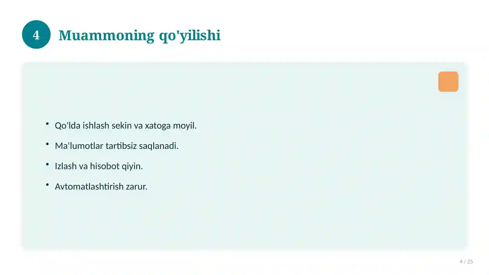 Mobil ilova loyihalash va dasturlash 4