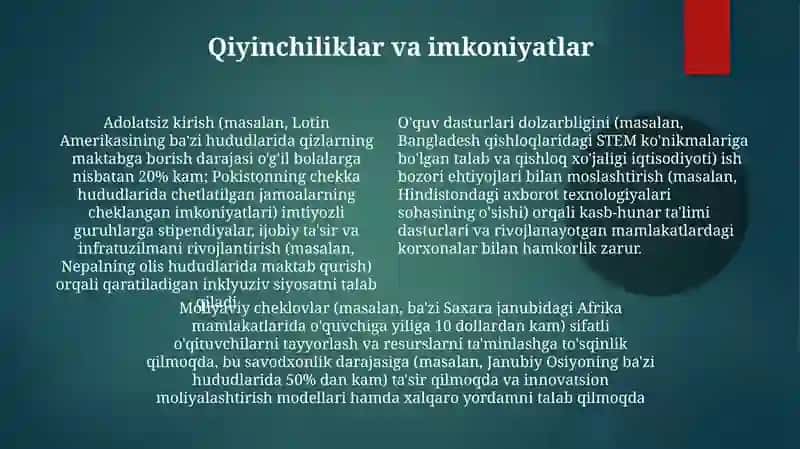 Rivojlangan davlatlarda ta'lim siyosati yoʻnalishlari 4