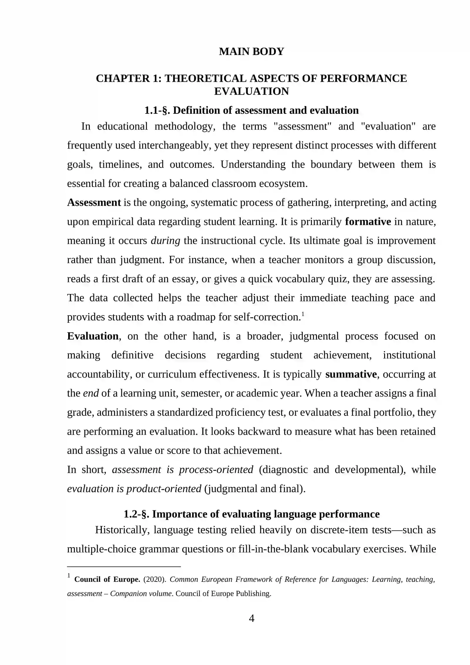 Evaluating Written and Oral Performance in the Classroom 4