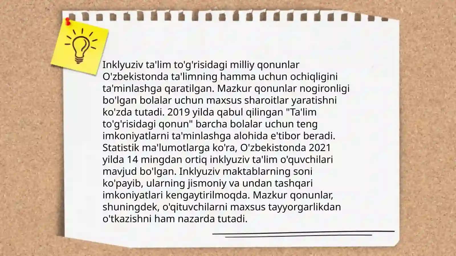 Oʻzbekiston respublikasi inklyuziv taʼlimni qoʻllab quvvatlashning huquqiy asoslari va amaliy tajribalari 4