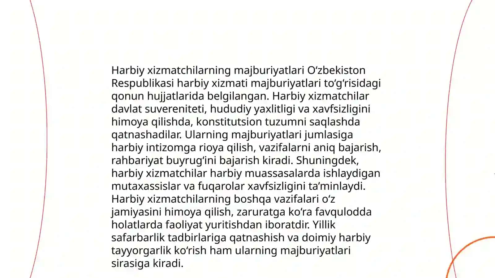 O'zbekiston Respublikasi Qurolli Kuchlarining intizom nizomi 4