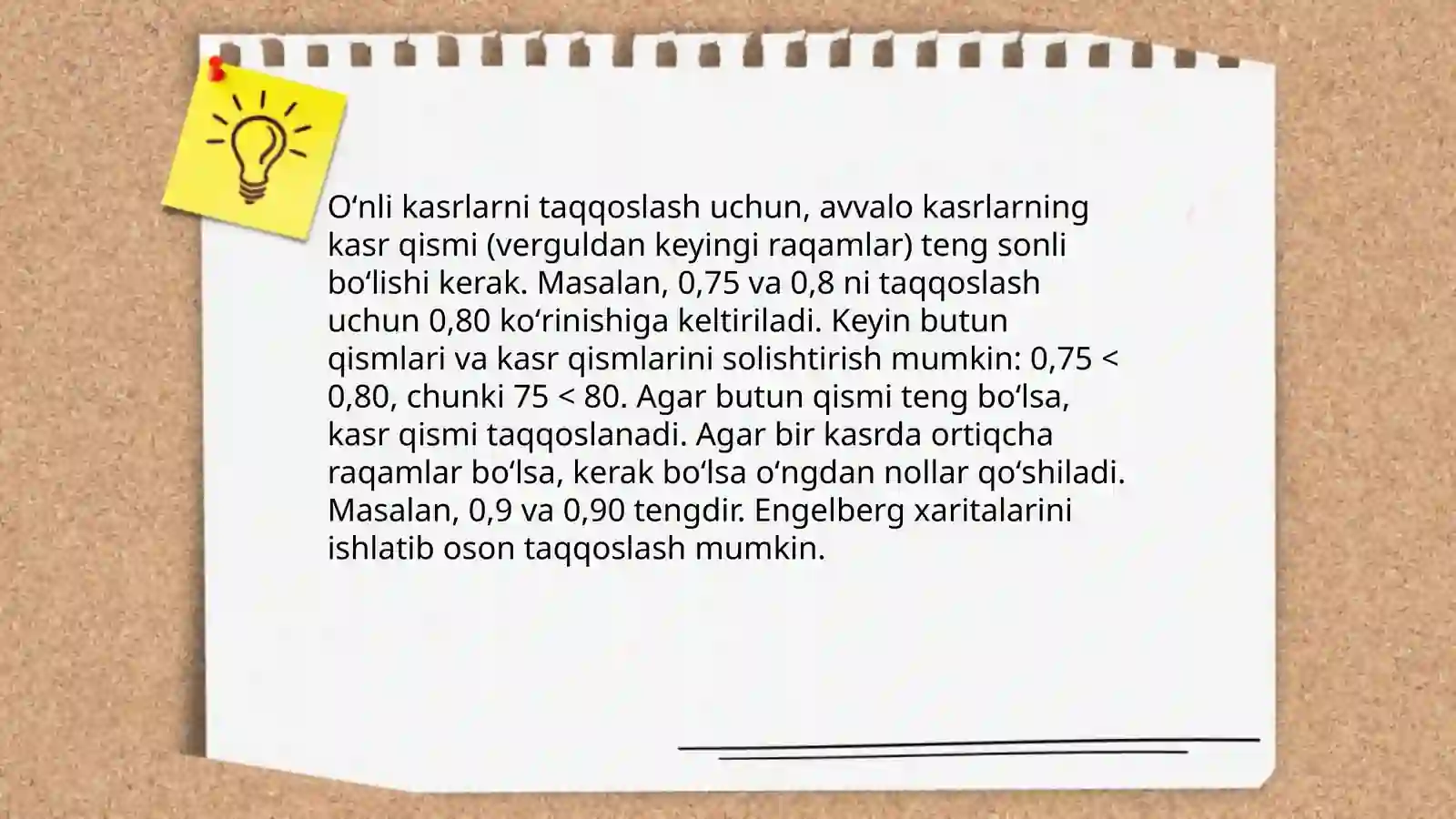 Oʻnli kasrlar 4