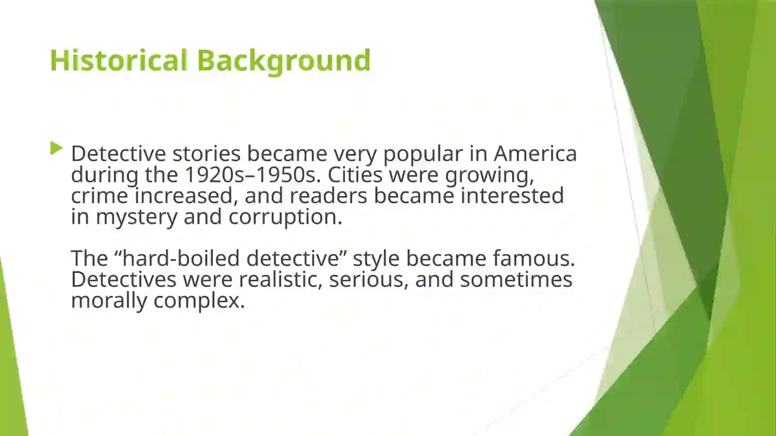 20th Century American Detective Drama Fiction Genre 4