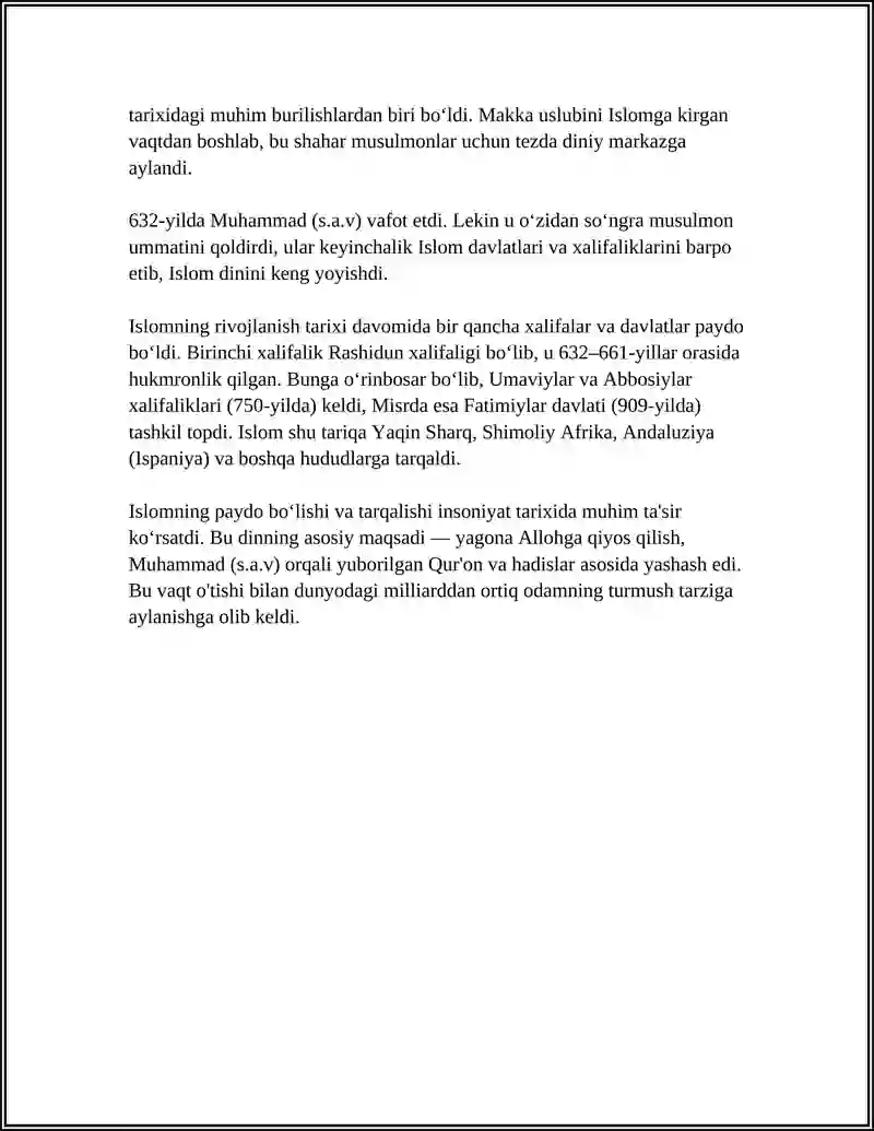 ISLAMIC STUDIES 4