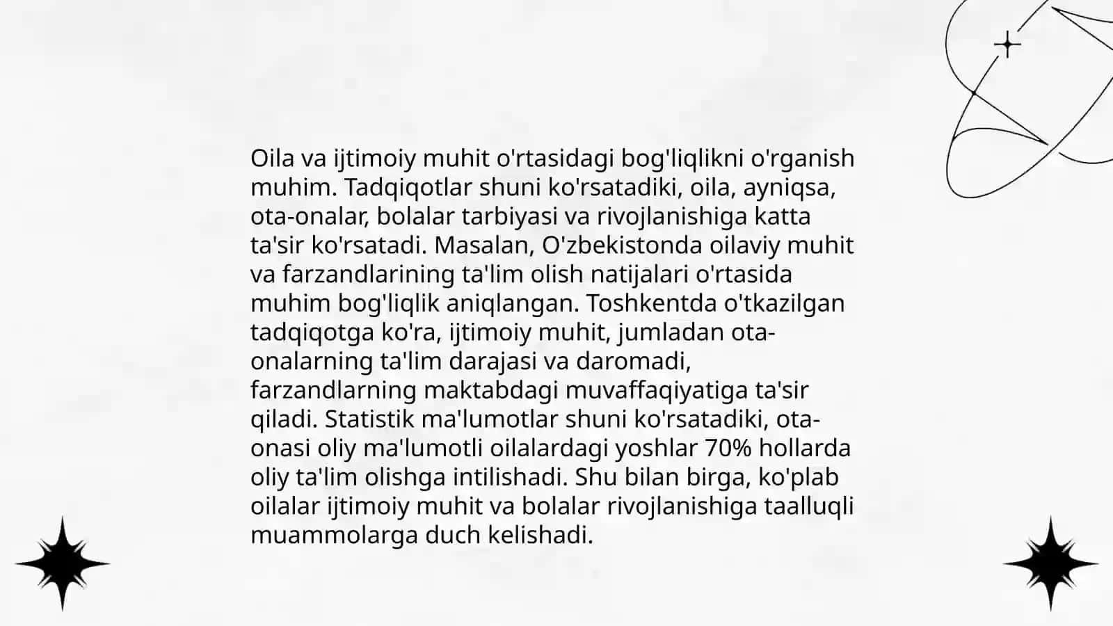 Oilani kichik guruh sifatida tushunchasi 4