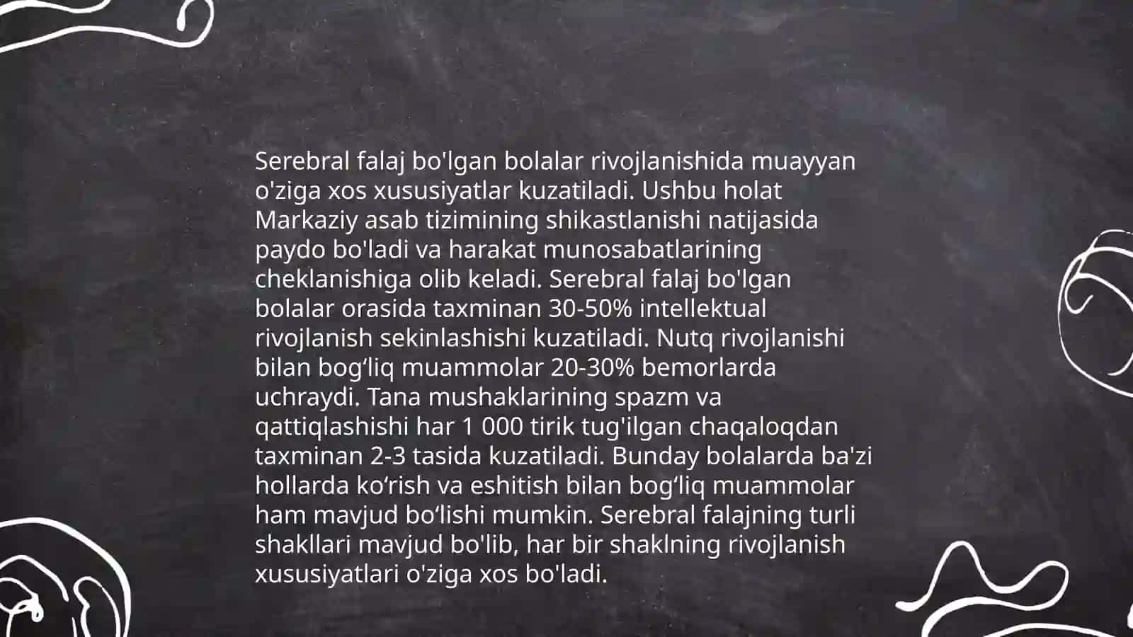 Serebral falaj bo'lgan bolalar hususiyatlari va ular bilan olib boriladigan korreksion pedagogik ishlar 4