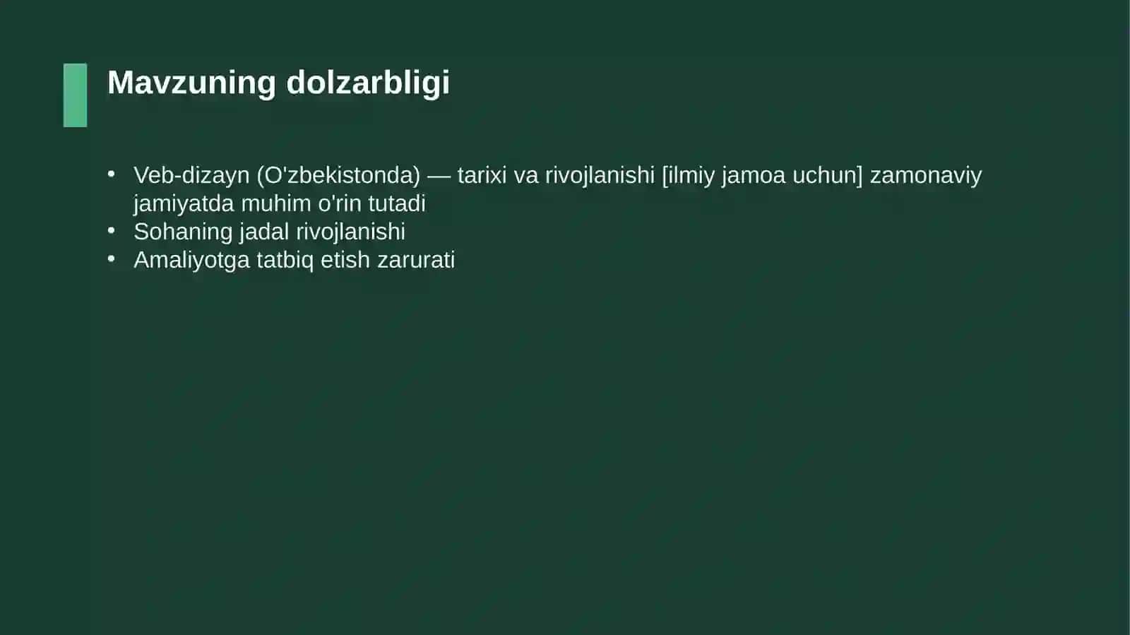Veb-dizayn (O'zbekistonda) — tarixi va rivojlanishi [ilmiy jamoa uchun] 4