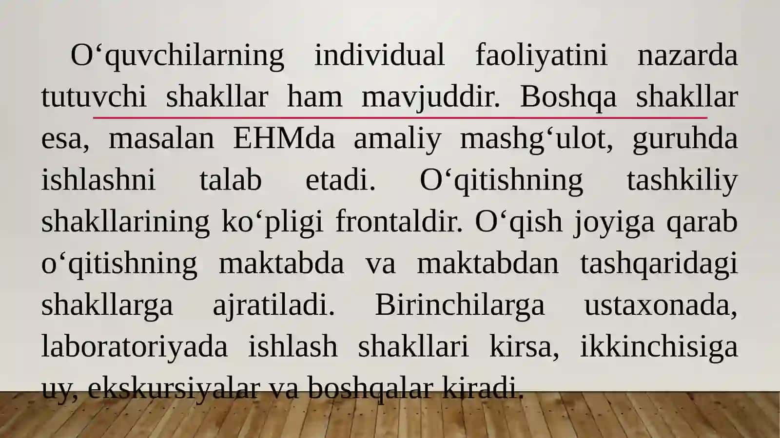 Zamonaviy o‘qitish shakllari va uslublari 4