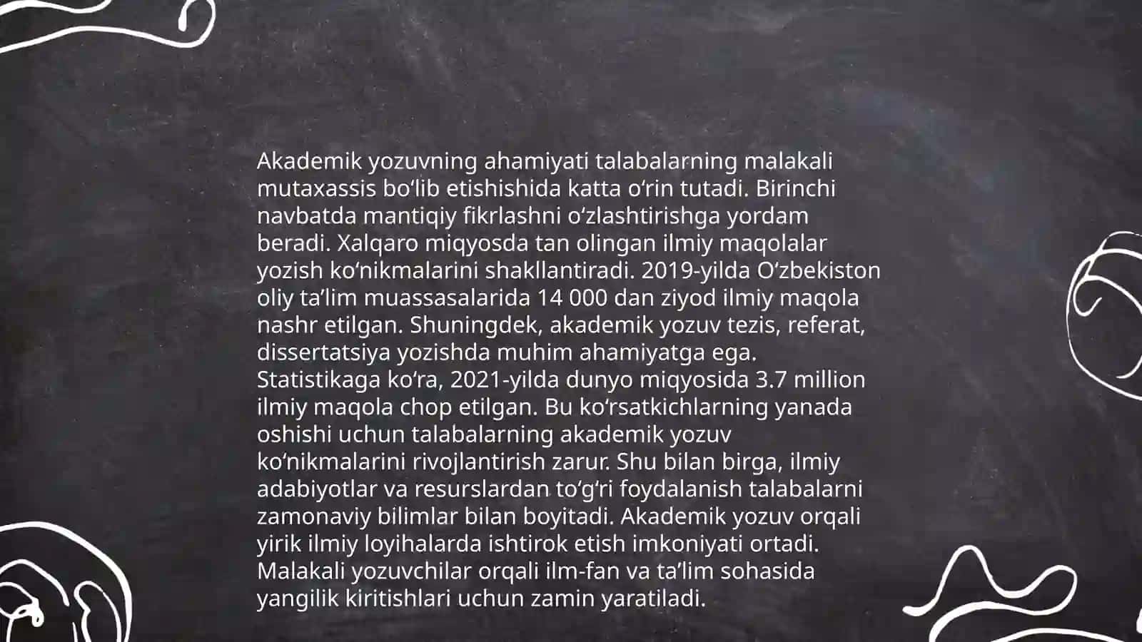 AKADEMIK YOZUV VA AXBOROT. AXBOROTNING TURLARI VA XUSUSIYATLARI 4