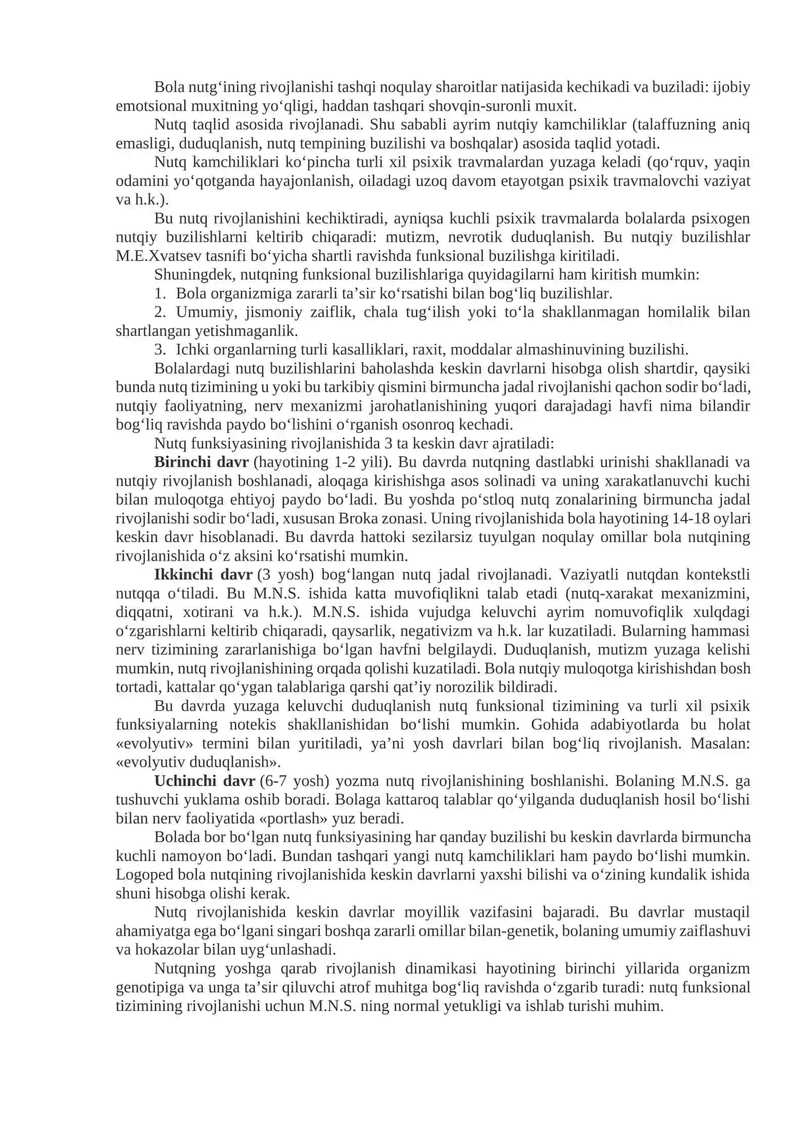 NUTQ BUZILISHLARINI SABABLARI 4